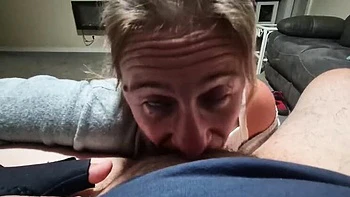 Blonde MILF HeyitsJulia Deep Throat Cock and Swallow Cum Like a Thanksgiving Turkey