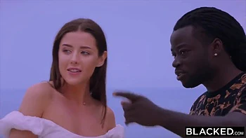 She Was Intimidated First But Got Relaxed For That Big Black Cock Very Soon