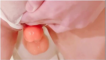 I Want To Rub Your Dick ... Erect Clit With Dildo Slimy Lotion Play In Swimsuit Amateur Japan Uncensored Slimy Masturbation Intercrural Sex