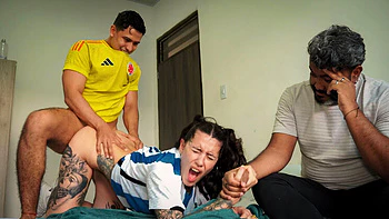 Angerl Cruz Loses Bet and Fucks Friend's Wife - Blowjob Doggystyle Latina Big Ass