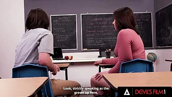 Naughty Teacher Sarah Taylor Fucks Two Horny Students - Sophia Burns & Tyler Cruise - Big Tits Blowjob HD