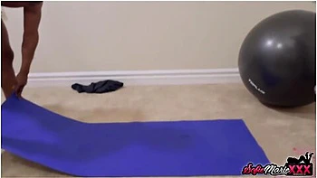 Milf Sofie Marie Work Out Turns Into Interracial Sex