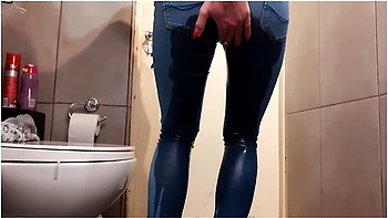 Compilation Of Wetting My Jeans And Pouring Out From My High Heels And Pants