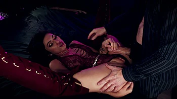 Two cute babes, Gianna Gem and Madison, have a great sex on the bed