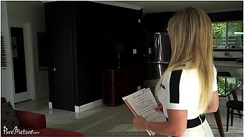 Rips Up Eviction Notice After Riding Tenants Cock With Cory Chase