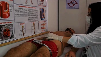 Nurse Gets Excited By Patients Erection