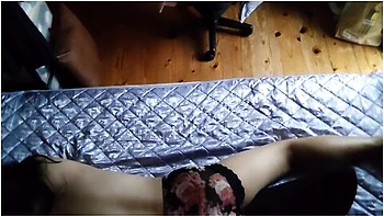 [voyeur Style] A Busty Japanese Woman Masturbates While Hugging A Pillow, And Farts While Climaxing