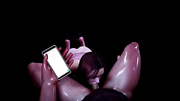 Asian Girlfriend Serving Her Boyfriend's Cock