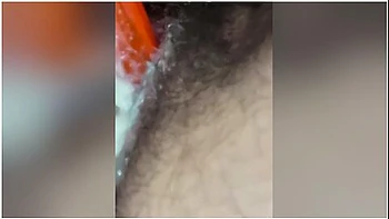 Pounding Myself Until Dripping White Thick Cum