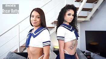 2 Brazilian Cuties, Bruna Santos & Bianca Dantas Get Double Anal