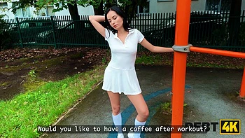 DEBT4k. Cumshot instead of money