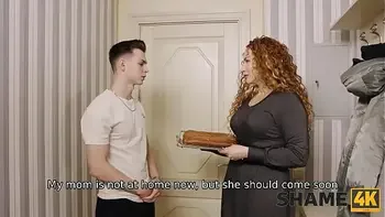 SHAME4K. Amazing bombshell doesnt care that neighbor is innocent boy