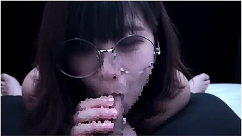 Female College Student In Fishnet Tights Footjob &blow Job Cum In Mouth