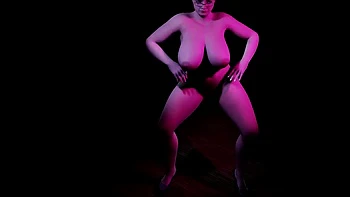 Thick Milf with glasses Dancing naked: 3D Porn