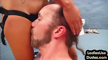 Police Dominas Peg And Spank Sissy In Jail Group Action