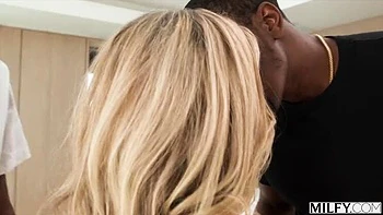 Blonde MILF Andie Anderson Takes Two Big Black Cocks While Husband Is Away - Spit Roasted & Deep Throated