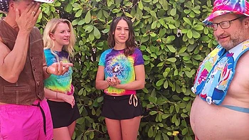 Three hot pornstars, including popular Riley Star, get fucked in the bedroom.