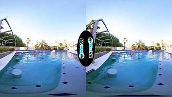 CS Blonde Pool Creampie VR: Blowjob, Doggy  Cowgirl Porn