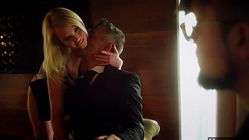 Two guys shared a hot babe's pussy in an intense threesome