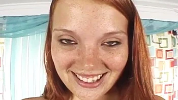 Redhead busty chick gives a handjob: Blowjob, Cowgirl  Missonary Porn