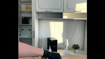 SugarNadya - Depilting a very large penis while erect, will he cum?