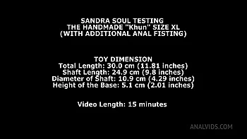 Sandra Soul Testing The Handmade Khun Size XL (With Additional