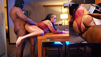 She offers everything on the table with this masked guy: Blowjob, Doggy  Cowgirl Porn