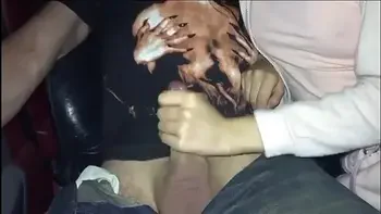 Dollscult public threesome and cum in car!! Cumshot swallow