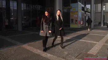 Uma and Lara took stranger on the streets for horny fuck in the car