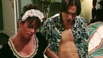 Busty maid sucking dick: Blowjob, Doggy  Big Tits Porn