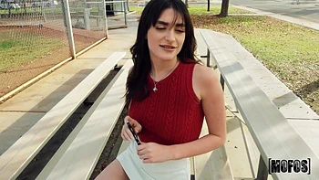 Naughty Mia Taylor Gets A Present Box With Anal Plug!