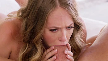 The hottest anal sex with Kagney Linn Karter and Chris Diamond on the bed