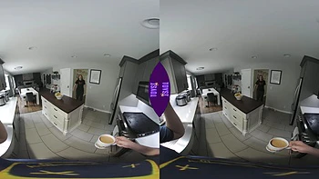 Coffee Time Kitchen Blowjob