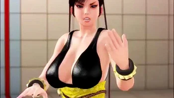 Chun Li gets black cock: Blowjob, Big Tits  Anal Porn