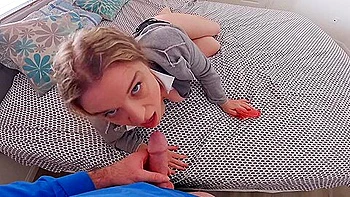 Stepmom Taking Stepsons Cock In The Kitchen For Breakfast