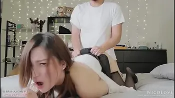 Having Fun with Private Tutor Again and Cumming on Pantyhose Part 2 - NicoLove