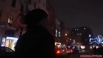 Boosty blondie takes stranger in the car for fuck and massive cum on her big tits