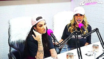 Flavia Oliver Performs Oral Sex On Natasha Steffens During The Recording Of The California Podcast