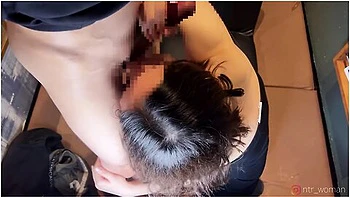 A Horny Married Woman Got Fucked By A Young Man In A Room Of The Manga Cafe.　hentai Pov