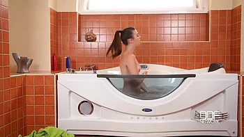 Bath Time Gets Kinky - Water Nozzle = Pussy Nuzzle