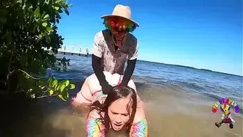 She got baptized by dick