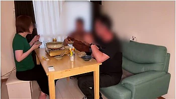 When His Junior Came Over And I Responded With No Bra, He And His Junior Got Into A Naughty Flow!