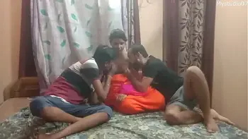 Small penis husband sharing his wife with cum inside her pussy!!
