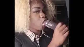 COCK SUCKING SHY AT IT AGAIN SUCKS MY BIG BLACK COCK UNTIL I NUT HARD (very loud moans)