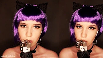 ASMR Neko Licking Mic  Kisses: Babe, Eporner  Solo Porn