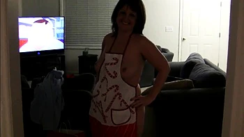 Christmas Dinner with Busty Amateur Girl