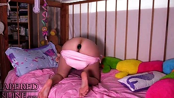 Alisha: Masturbates in Crib While Plugged