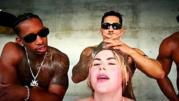 Tina's Post-Photoshoot Foursome & Facial Piss Rinse