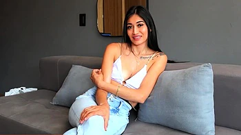 Skinny 18yo Latina Lingerie Model Rammed