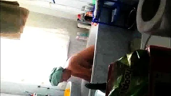 Peeking at my bathing stepmother